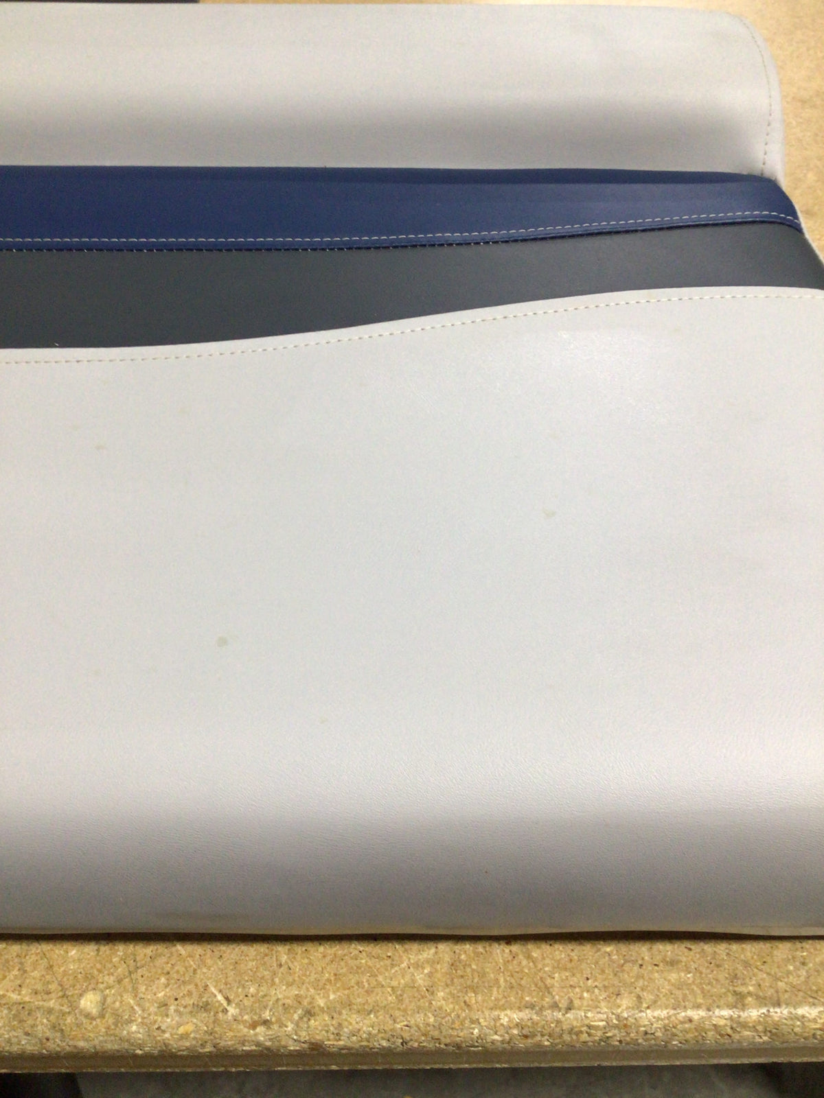 CLEARANCE ITEM CL-B768 | Classic 28" Pontoon Boat Bench Seat | Gray, Blue Charcoal | C275-200