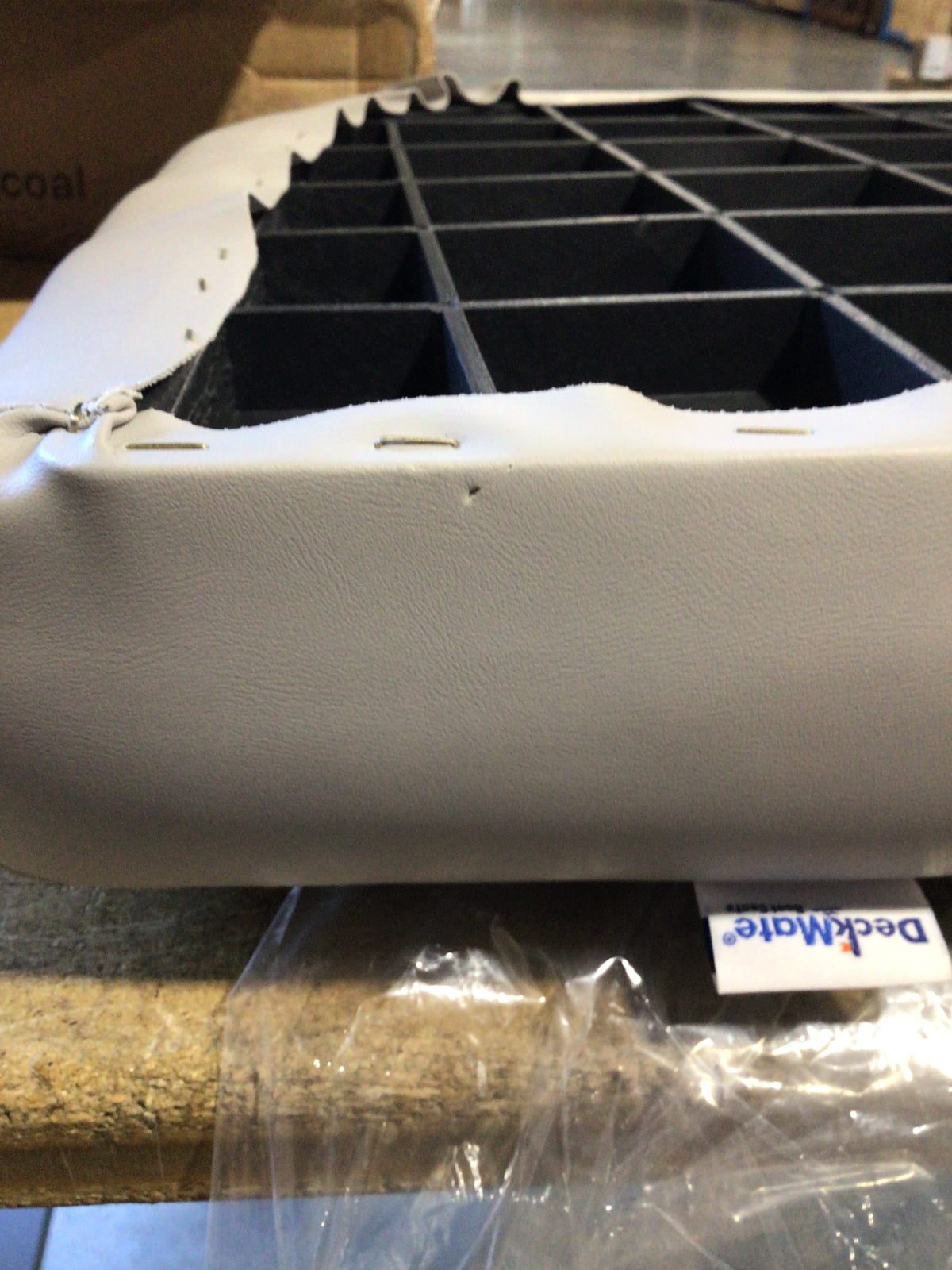 CLEARANCE ITEM CL-B877 & CL-B804 | Classic 28" Corner Pontoon Boat Seat | Gray, Blue Charcoal | C28-200