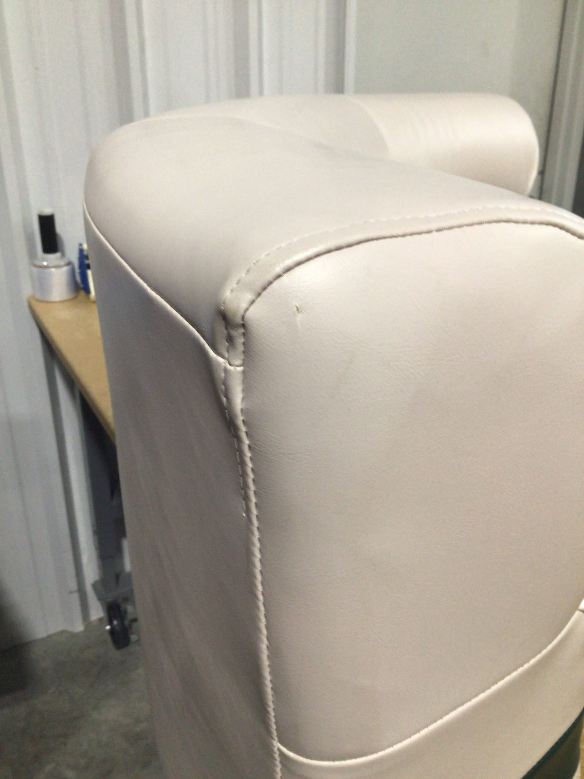 CLEARANCE ITEM CL-B914 | 36" Premium Pontoon Back Corner Cushion Only | Ivory, Green, Tan | P36-303