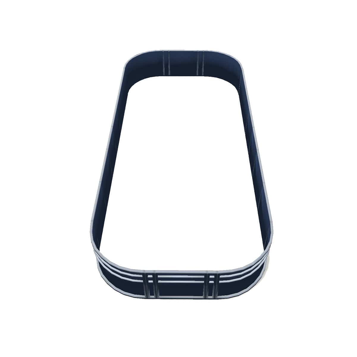 Pontoon Fence Railing Package Blue Metallic Top