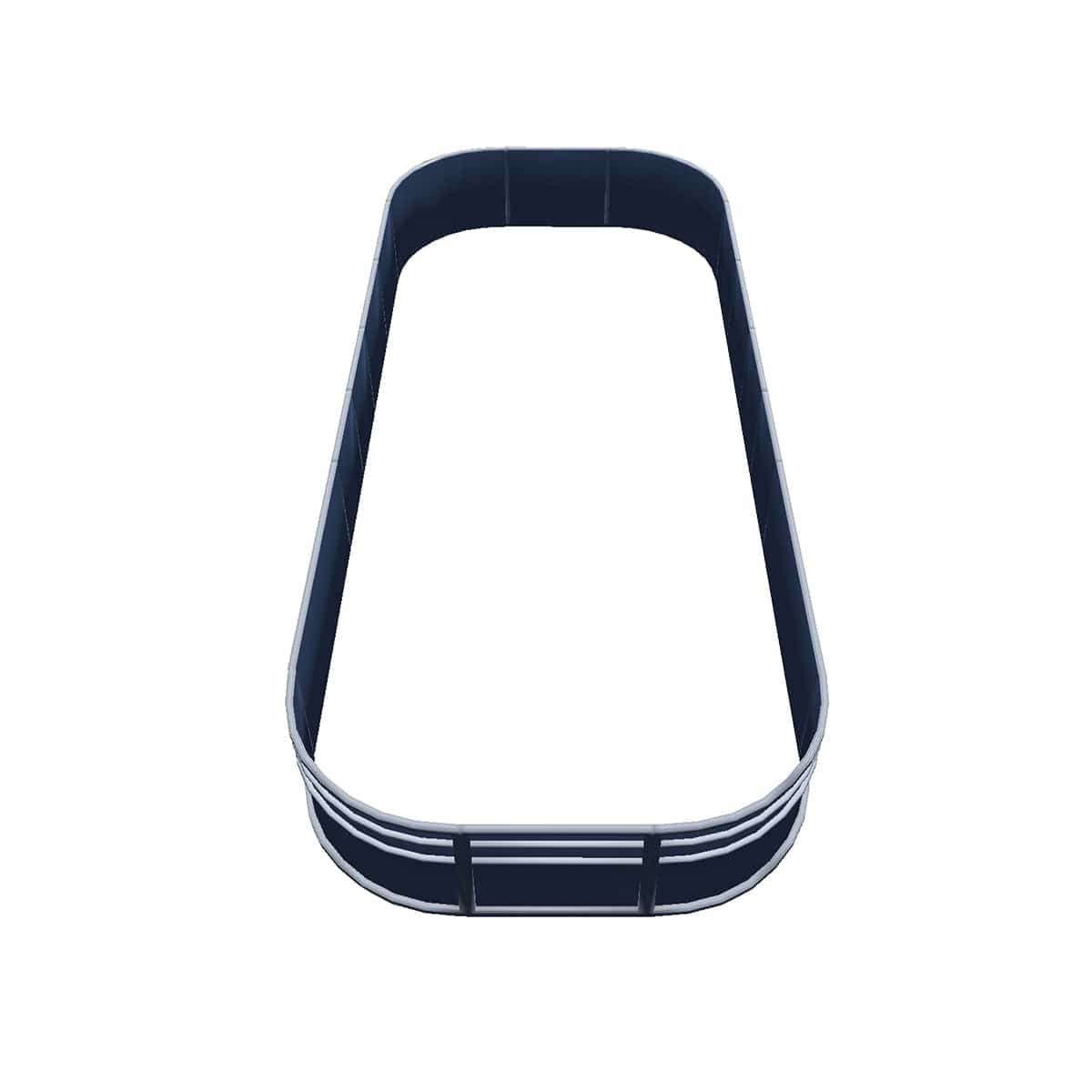 Pontoon Fence Railing Package Blue Metallic Top