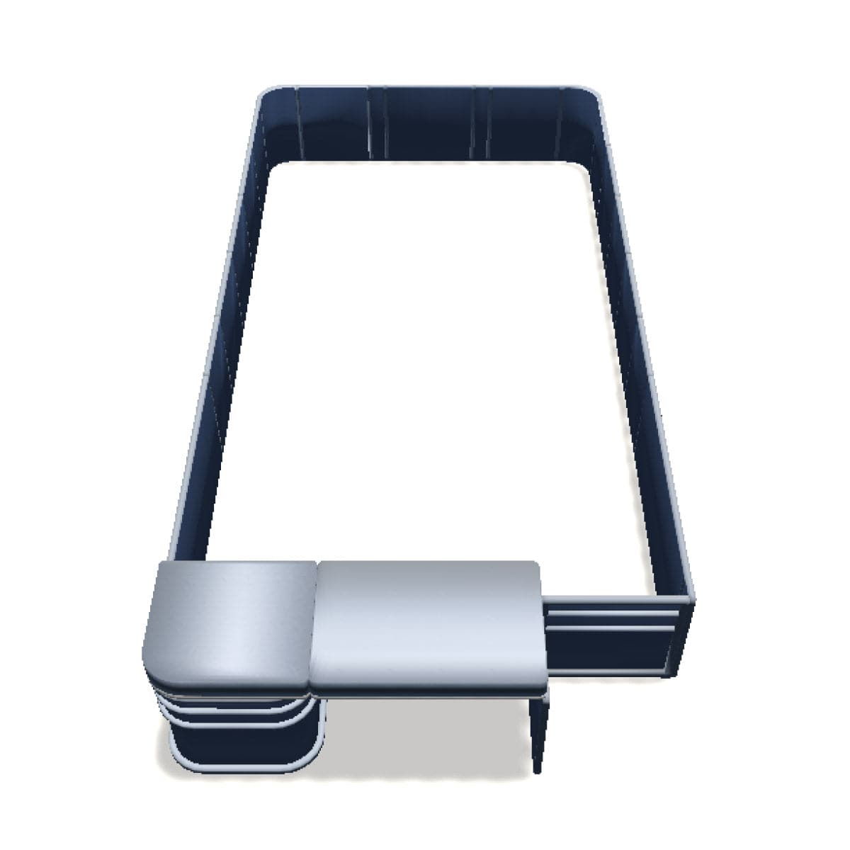 Stern Entry Sun Deck - 8' 6" Wide 28" Corners Pontoon Fence Rail Package