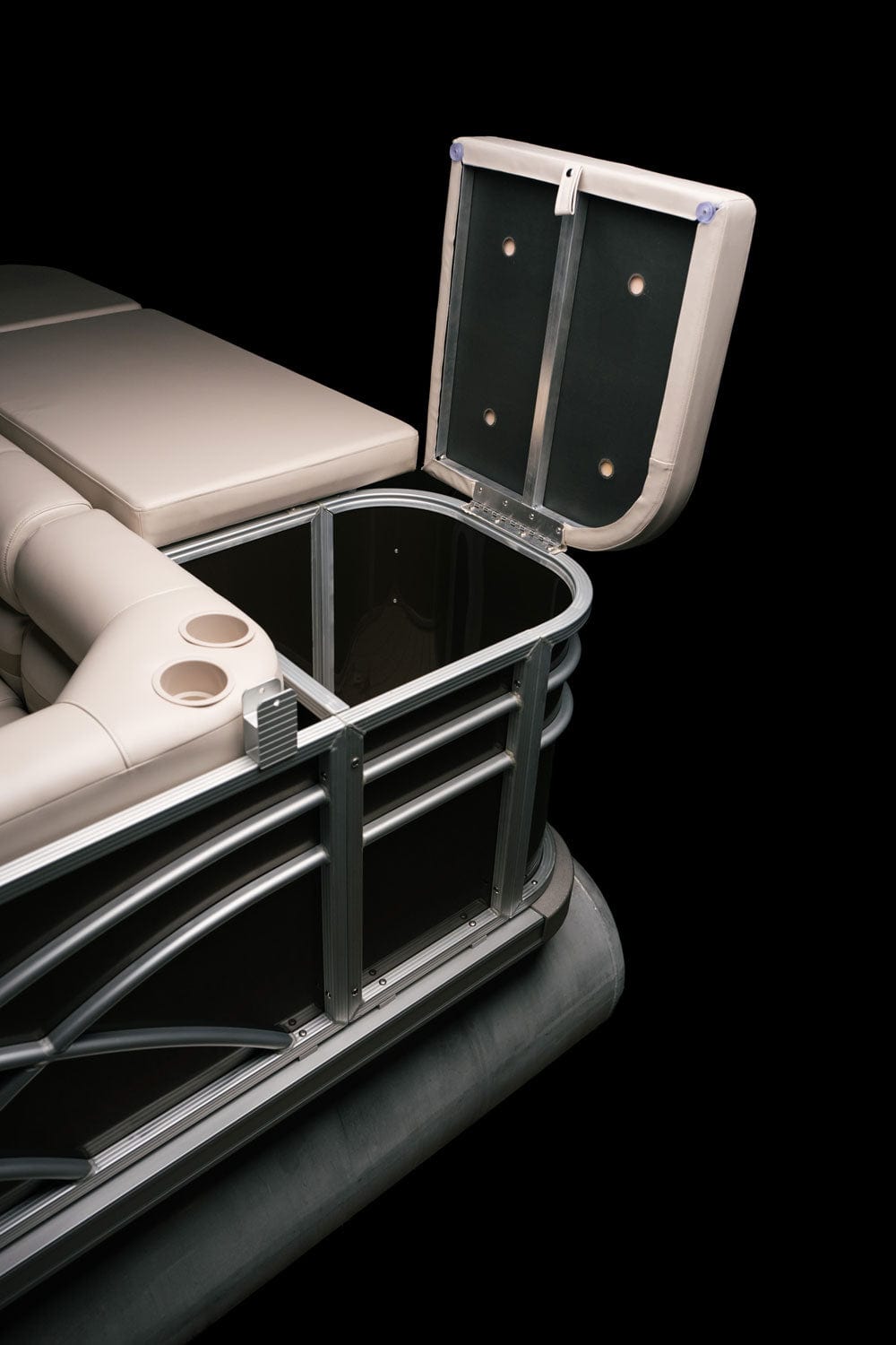 Stern Entry Sun Deck - 8' 6" Wide Pontoon Fence Rail Package