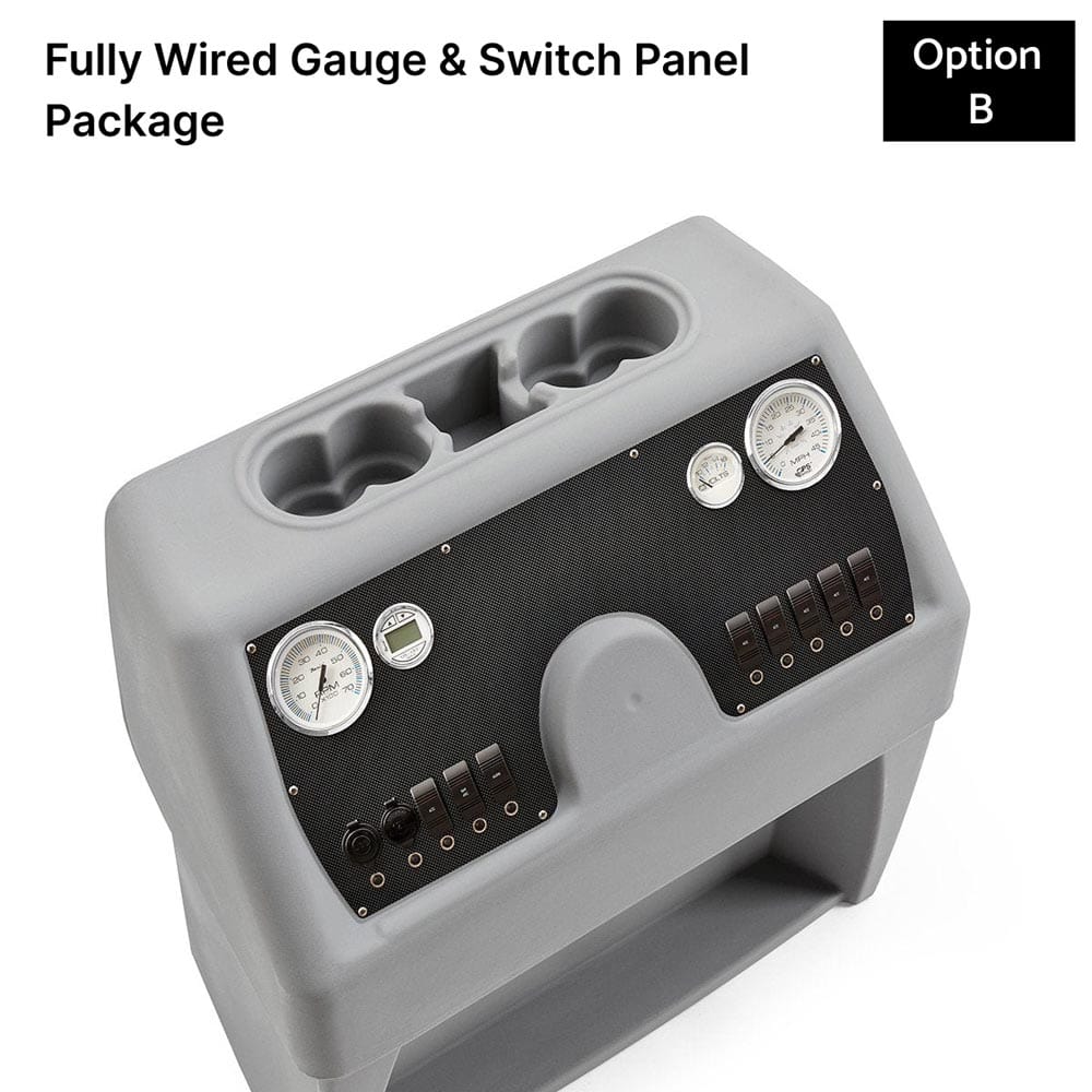 Gray, Blue & Charcoal Console Fully Wired Carbon Fiber #color_GBC