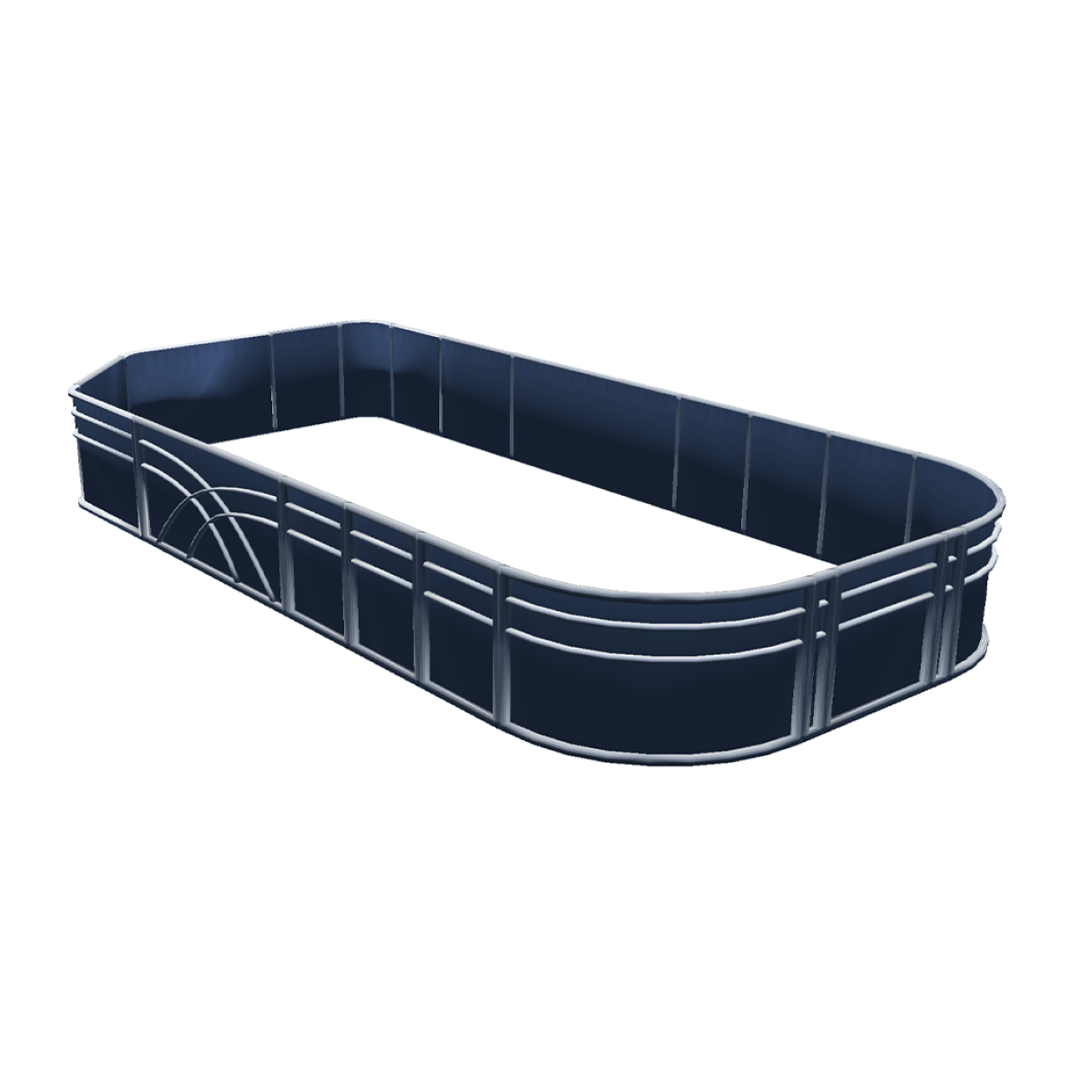 Stern Entry Bow - 8'6" Wide Pontoon Fence Rail Package