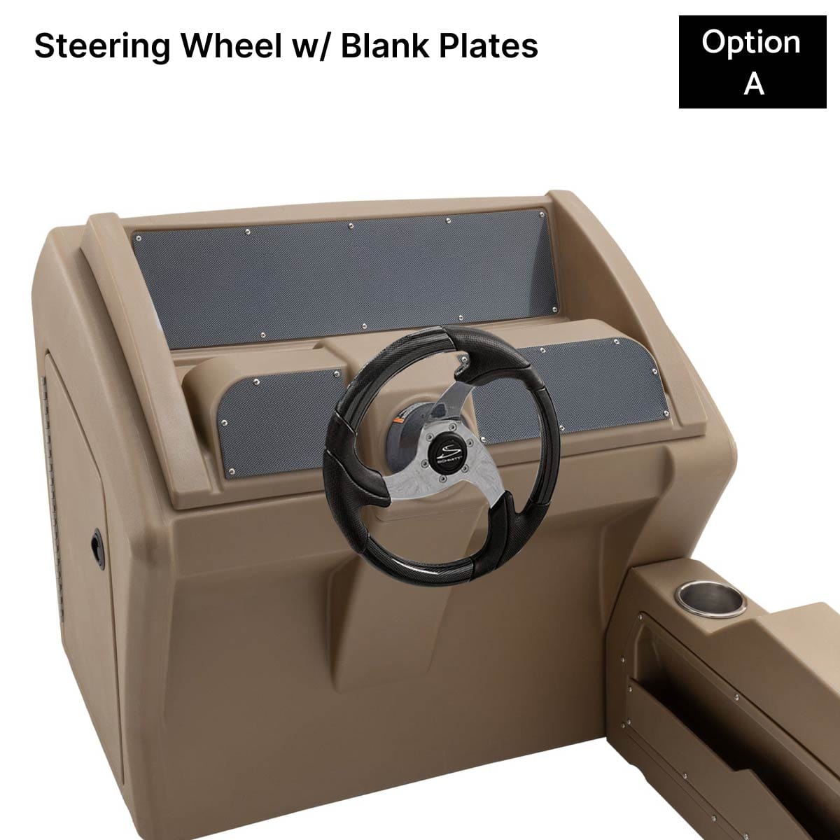 Beige Console Steering Wheel Blank Panels Carbon Fiber #color_invisible & beige