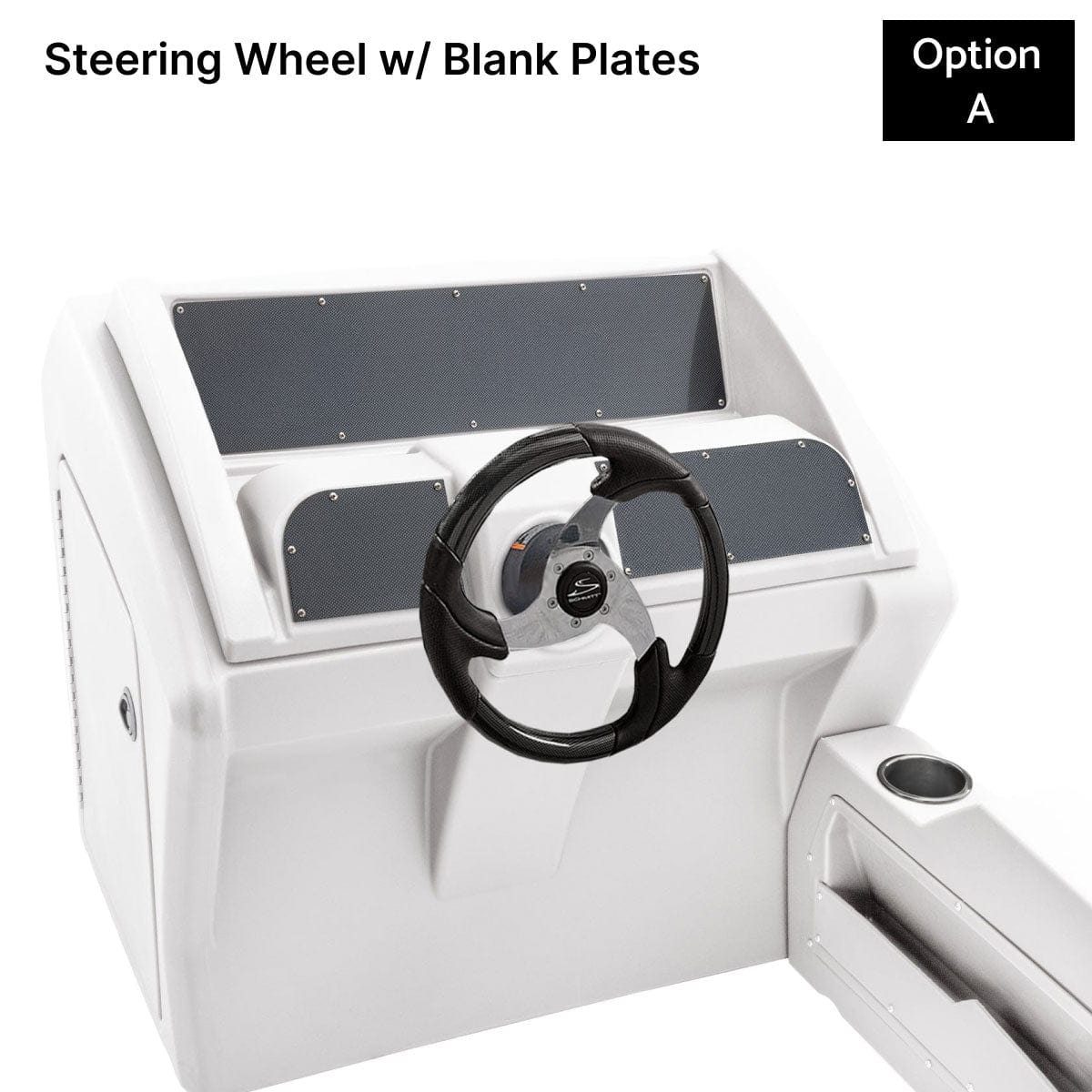 White Console Steering Wheel Blank Plates Carbon Fiber #color_invisible & white