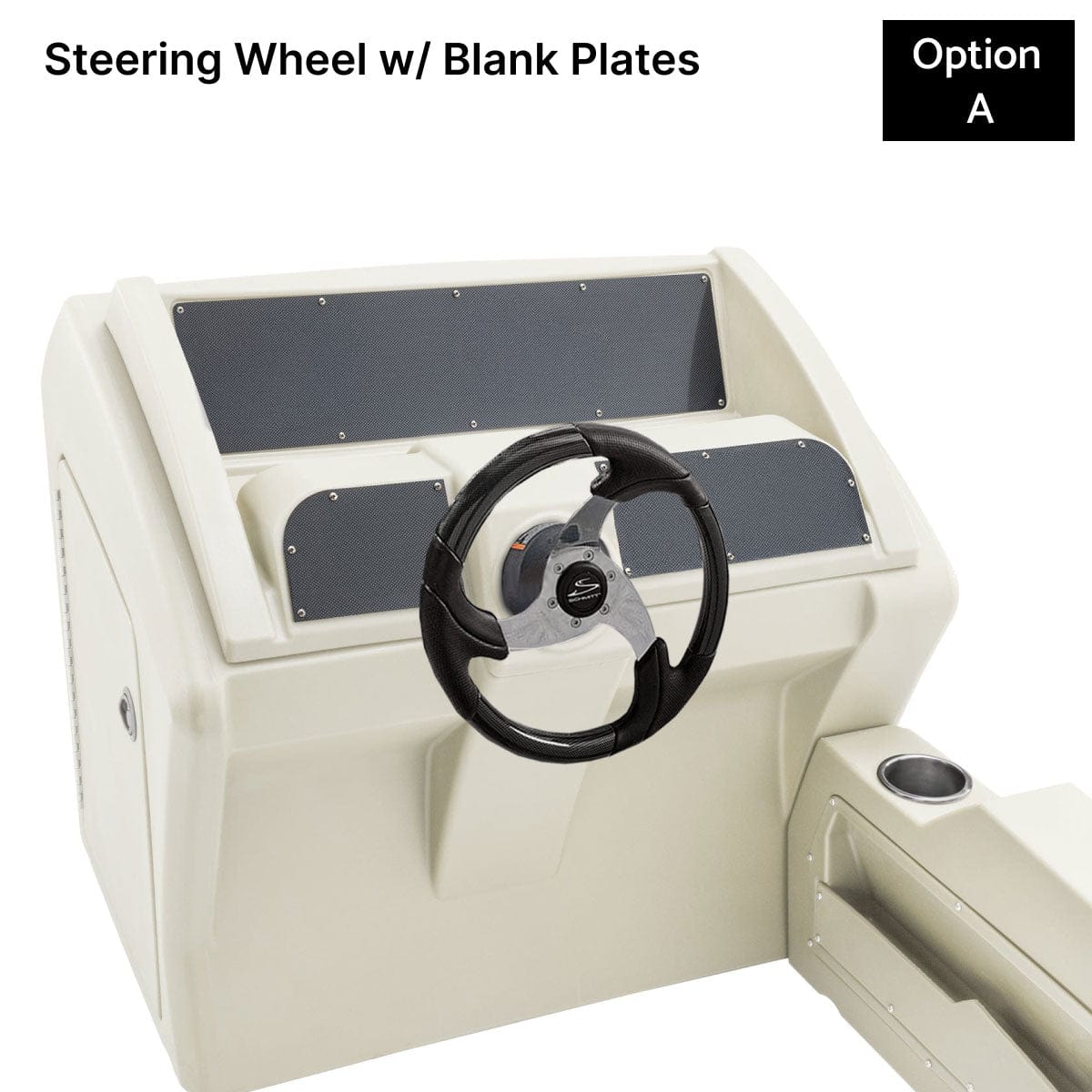Ivory Console Steering Wheel Blank Panels Carbon Fiber #color_invisible & ivory