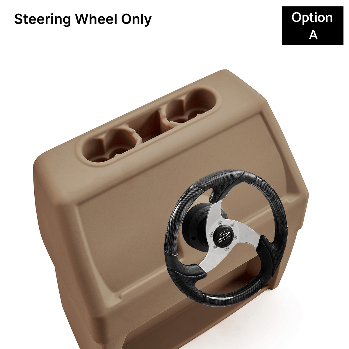 Tan & Beige Console Base Only With Steering Carbon Fiber #color_invisible & beige