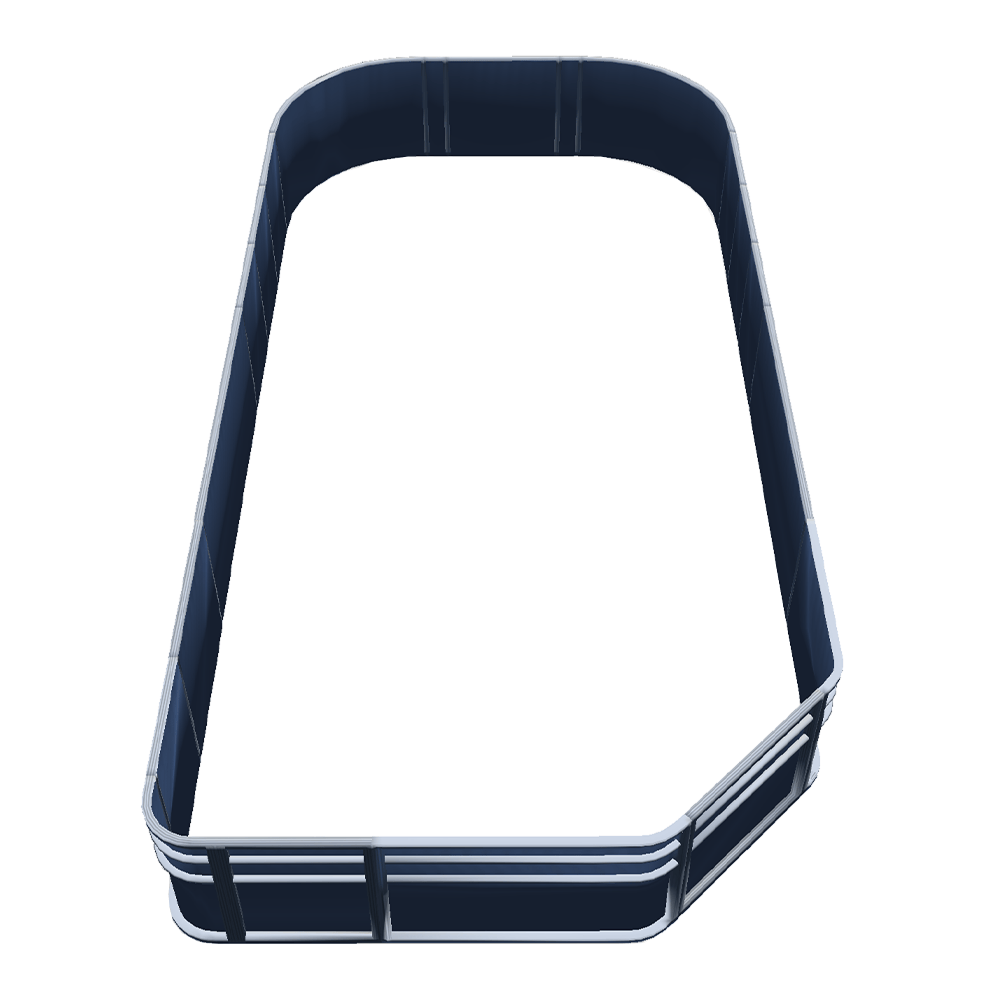 Stern Entry Bow - 8'6" Wide Pontoon Fence Rail Package