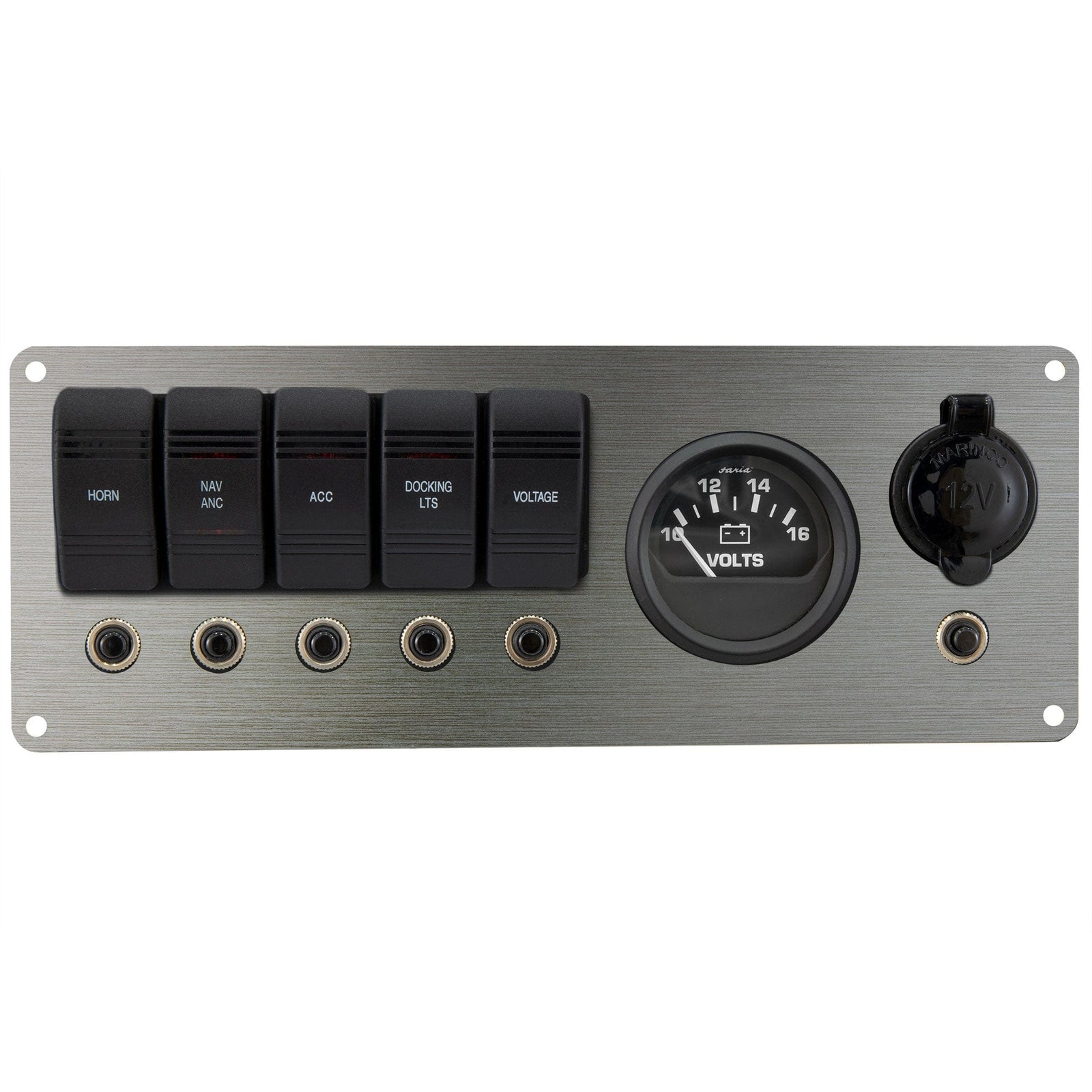 Deluxe 5 Switch Boat Panel Plug and Boat