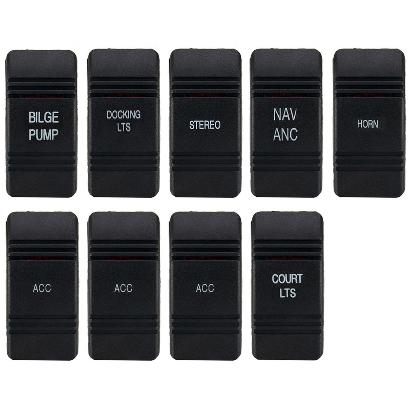 8 Pack Marine Electrical Switches