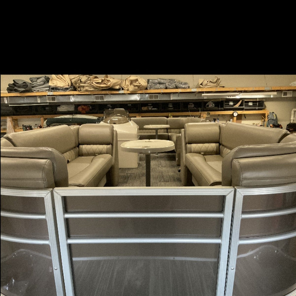 Ponton Railing Full Width Sun Deck - 8' Wide Pontoon Fence Railing Package