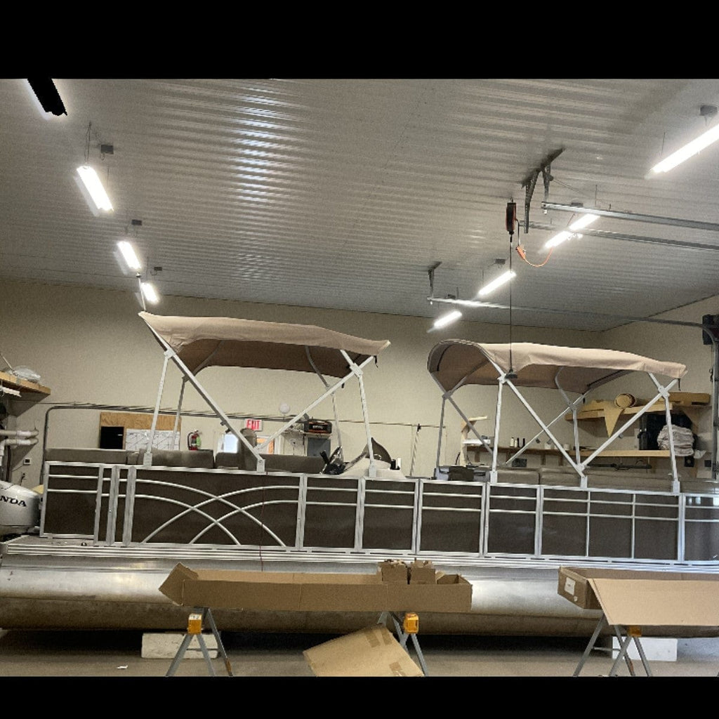 Ponton Railing Full Width Sun Deck - 8' Wide Pontoon Fence Railing Package