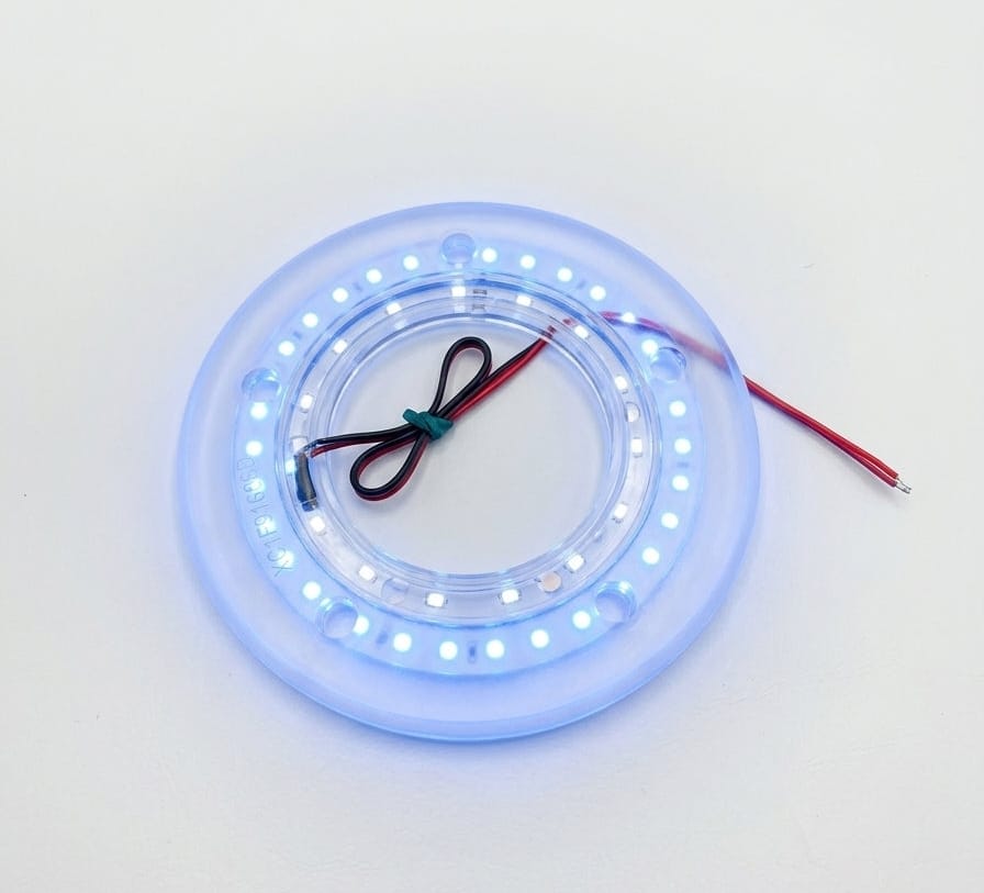 Sequoia Floor Plate Blue LED 5"