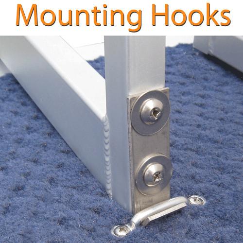 DeckMate Five Step Pontoon Boat Ladder mounting hooks