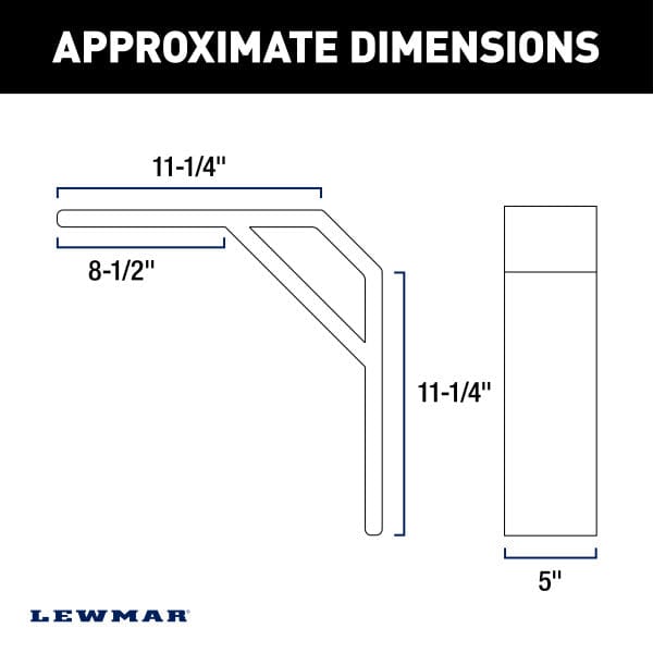 Lewmar Pontoon Deck Mounting Bracket