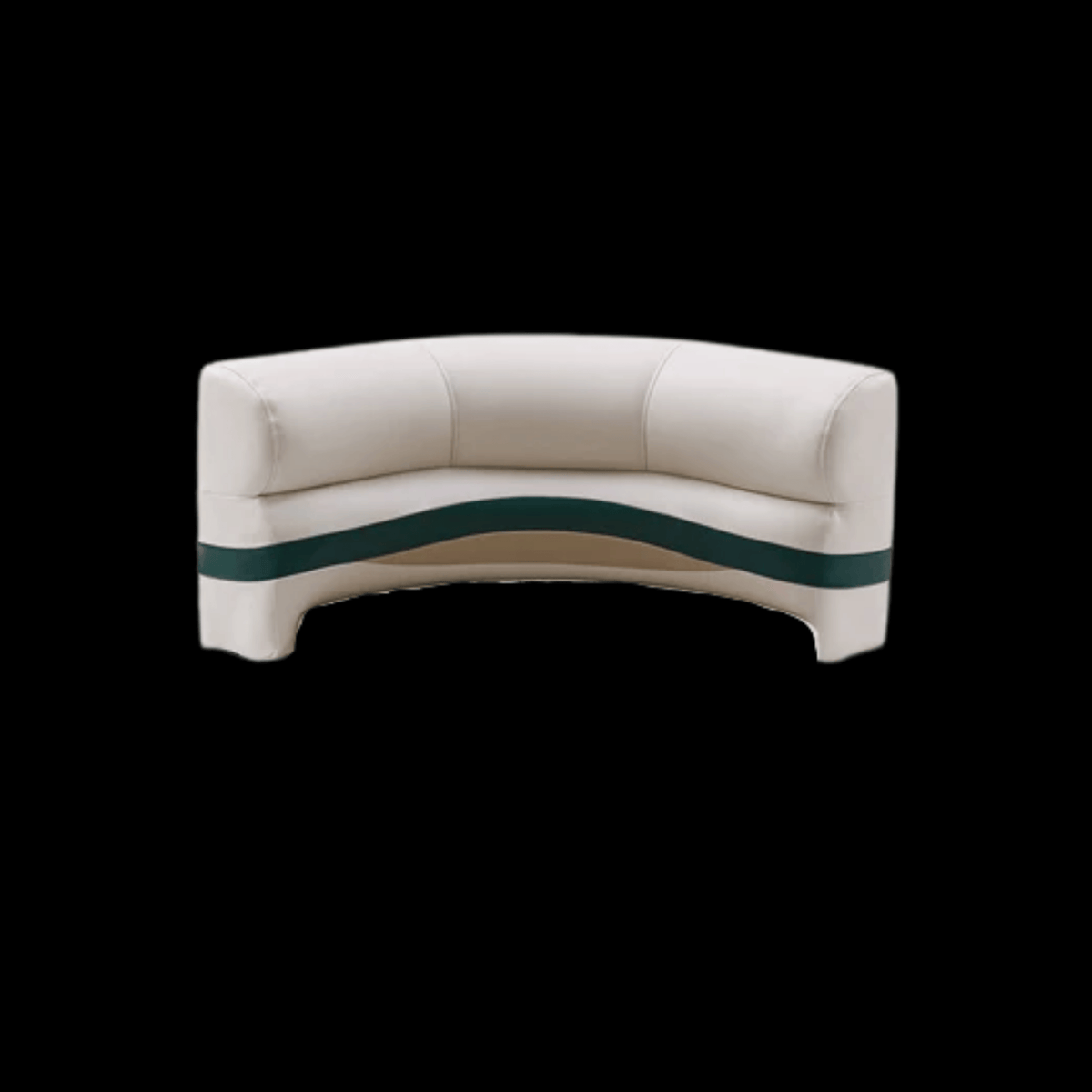 CLEARANCE ITEM CL-B913 | 30" Premium Pontoon Back Corner Cushion Only | Ivory, Green, Tan | P30-303