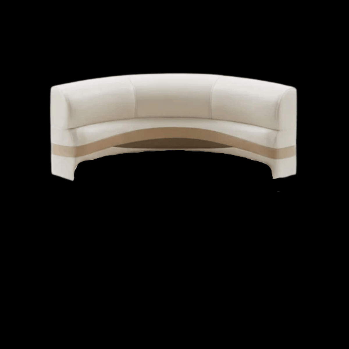 CLEARANCE ITEM CL-B646 | 36" Premium Pontoon Back Corner Cushion Only | Ivory, Tan & Beige | P36-304
