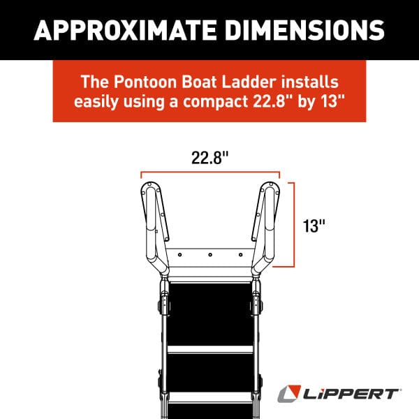 Lippert SureStep Pontoon Boat Ladder