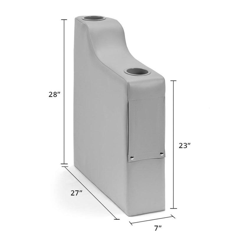 DeckMate Pontoon Boat Cupholder left Arm dimensions