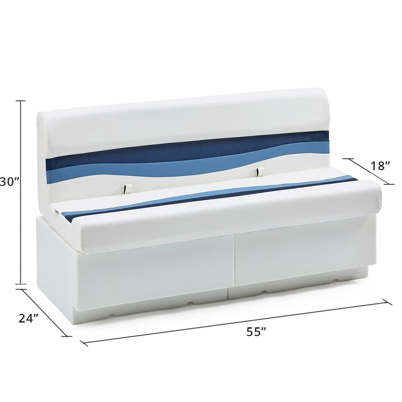 DeckMate Classic Pontoon Seat Bench dimension illustration