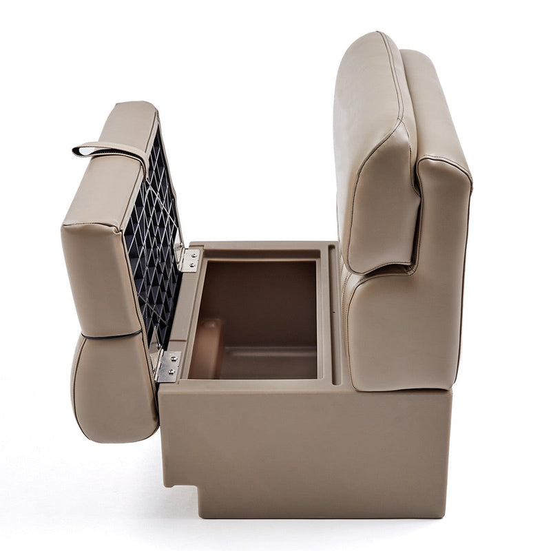 DeckMate Luxury Pontoon Bench profile open