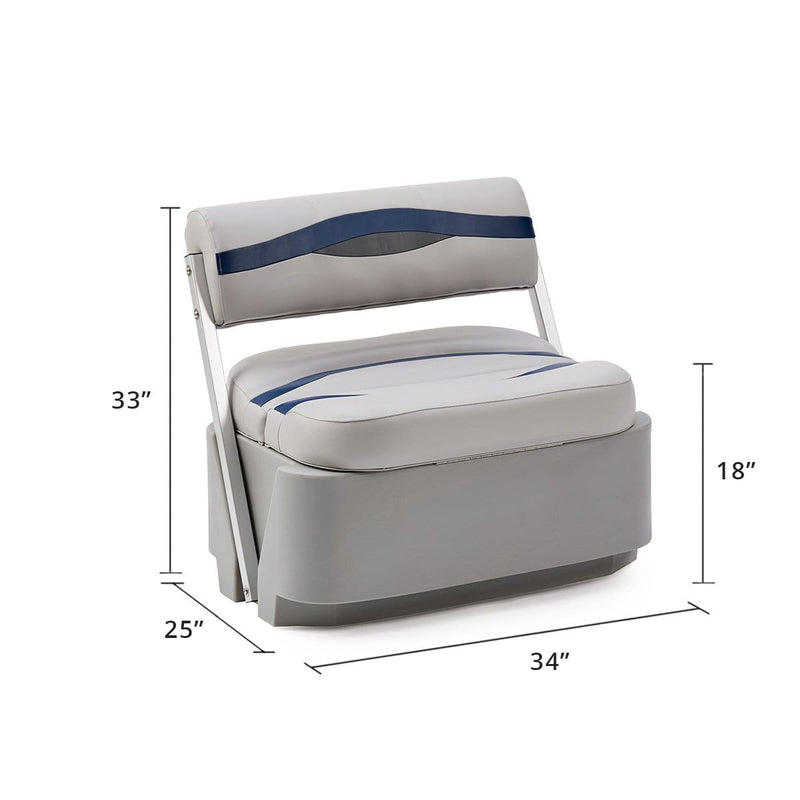 DeckMate Pontoon Flip Flop Seat Dimensions