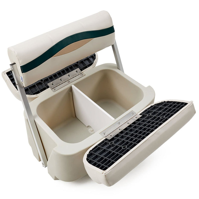 DeckMate Pontoon Flip Flop Seat storage