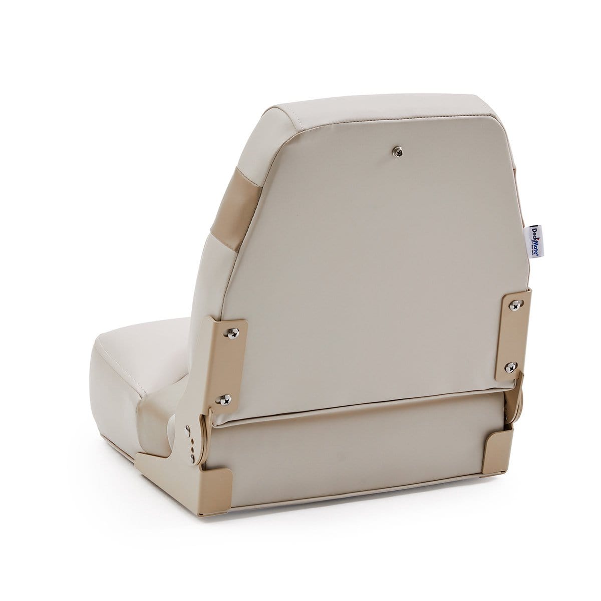 DeckMate Pontoon Boat Fishing Seat back #color_ivory & tan