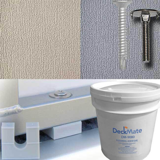 DeckMate Heavy Duty Pontoon Vinyl Flooring Kit materials