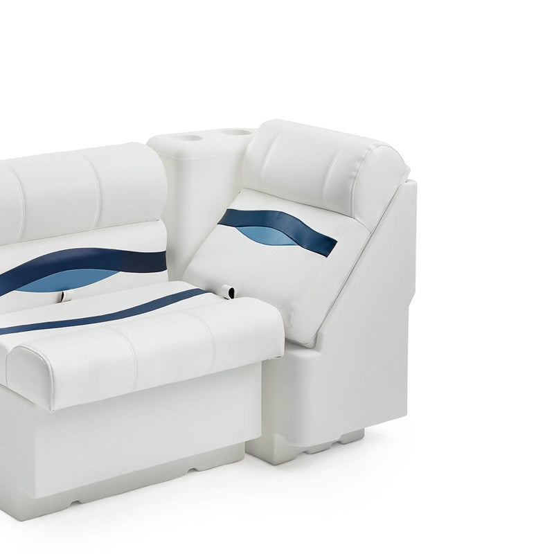 DeckMate Premium Left Lean Back Boat Seat attached