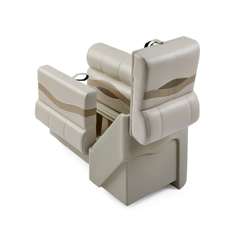 DeckMate Premium Left Lean Back Boat Seat attached open