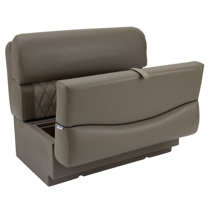 DeckMate Luxury Pontoon Bench Seat open