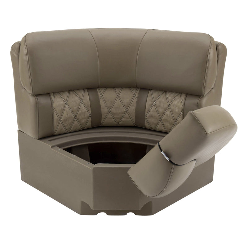 DeckMate Luxury Radius Corner Seat face open