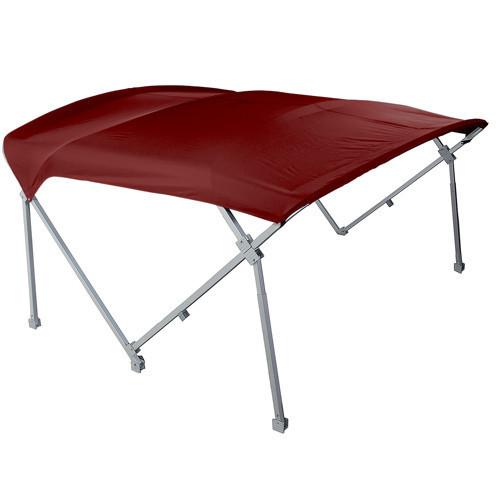 Burgundy heavy duty pontoon boat tops 8x10