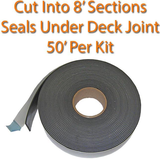 DeckMate Teak Woven Vinyl Pontoon Flooring Kit deck seam tape