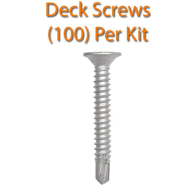 DeckMate Teak Woven Vinyl Pontoon Flooring Kit deck screws