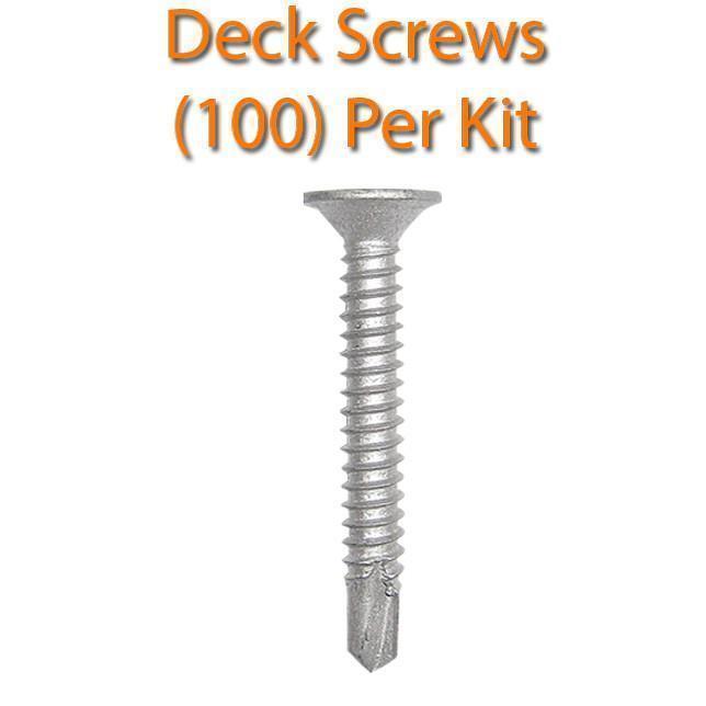 DeckMate Heavy Duty Pontoon Vinyl Flooring Kit self tapping screws