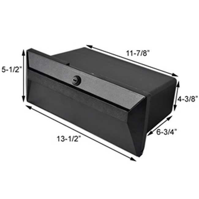 DeckMate Boat Glove Box dimensions