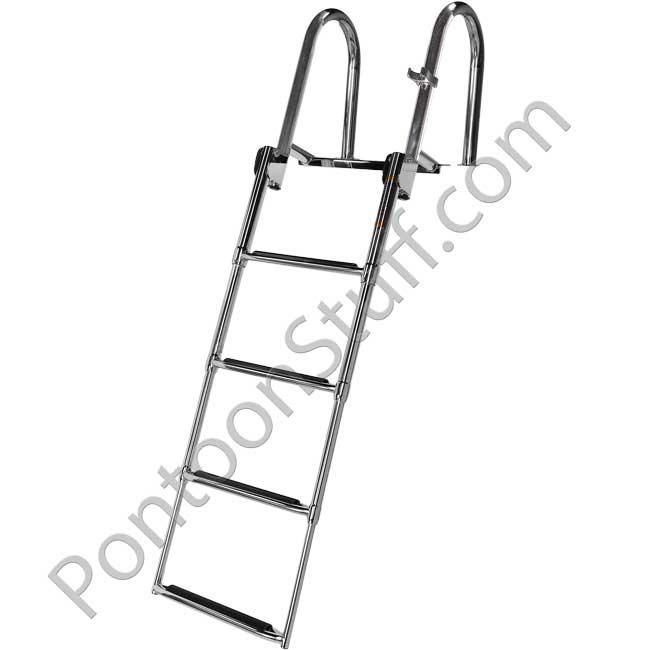 DeckMate Heavy Duty Stern Entry Pontoon Ladder four step