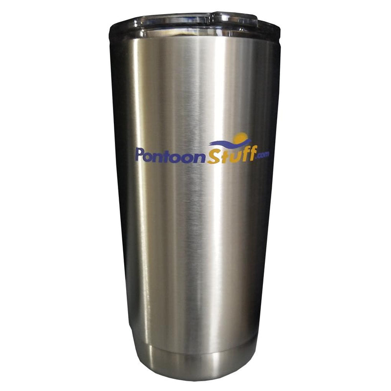 Pontoon Stuff 20oz Stainless Vacuum Insulated Tumbler w/ Lid