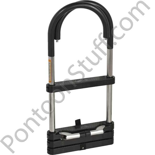 DeckMate Heavy Duty Stainless Steel Pontoon Ladder folding for storage